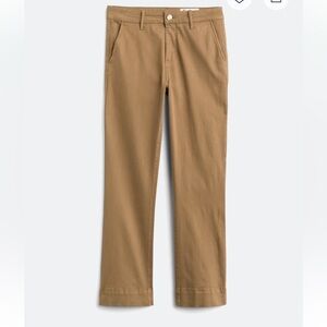 Stylish Tan Bootcut Cropped Pants for Women